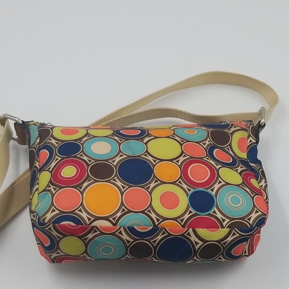 Lily Bloom Multicolor Retro Circle Crossbody Bag - image 5
